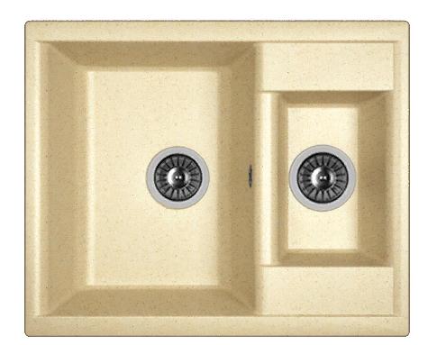Мойка кухонная из литьевого мрамора Dr. Gans АСТРА 620 К 25.065.D0620.402 62*51 см. дюна