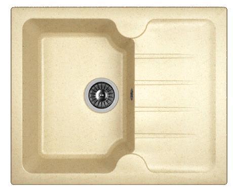 Мойка кухонная из литьевого мрамора Dr. Gans ЛОРА 620 25.020.A0620.402 62*51 см. дюна