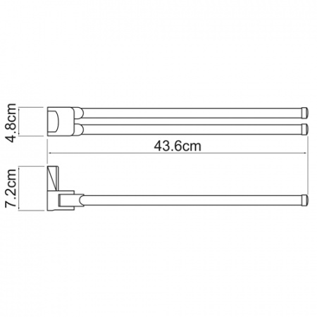 Полотенцедержатель WasserKRAFT LEINE K-5031  