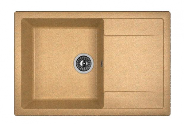 Мойка кухонная из литьевого мрамора Dr. Gans ТЕХНО 760 25.030.D0760.406 76*51 см. терракота