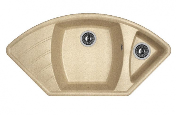 Мойка кухонная из литьевого мрамора Dr. Gans ГАБИ 25.050.E1015.405 101,5*51 см. терра