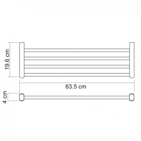 Полотенцедержатель WasserKRAFT BERKEL K-6811  