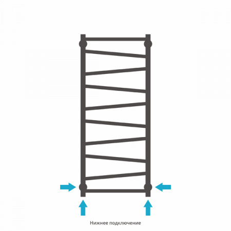 Полотенцесушитель водяной Сунержа СИРОККО 00-0253-8040 800х400 