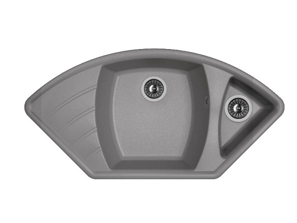 Мойка кухонная из литьевого мрамора Dr. Gans ГАБИ 25.050.E1015.410 101,5*51 см. везувий