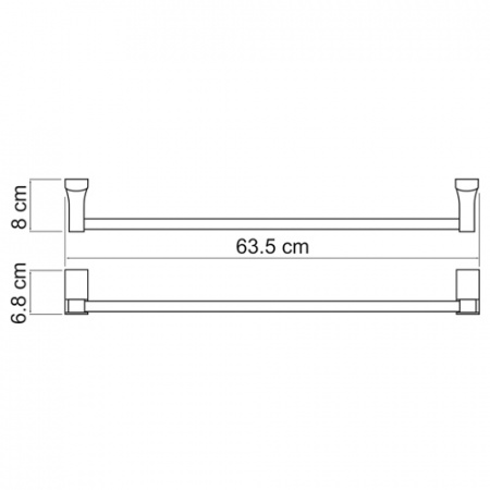 Полотенцедержатель WasserKRAFT LEINE K-5030  