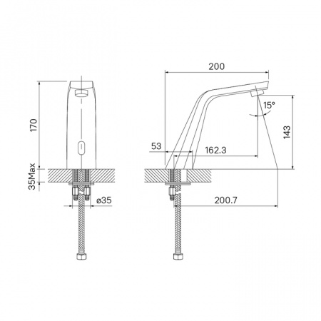 Смеситель IDDIS PULSE 020SBSNi86 для раковины 
