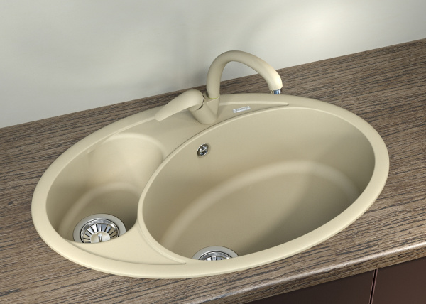 Мойка кухонная керамогранитная Florentina СЕЛЕНА 780 20.265.E0780.302 78*51 см. антрацит