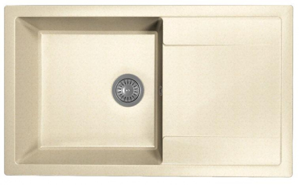 Мойка кухонная из литьевого мрамора Dr. Gans ТЕХНО 860 25.030.D0860.403 86*51 см. латте