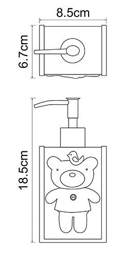 Дозатор жидкого мыла настольный WasserKRAFT LOSSA K-3499   Дозатор жидкого мыла настольный WasserKRAFT LOSSA K-3499