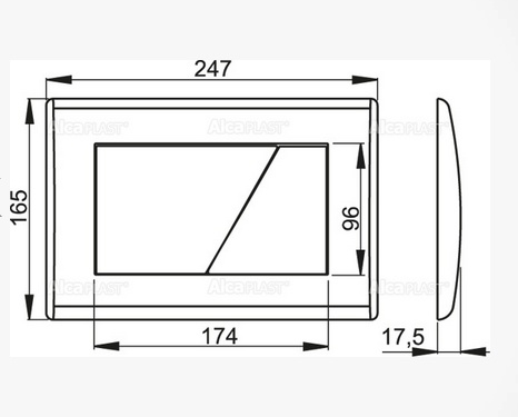 Клавиша для инсталляции Alcaplast  M172  