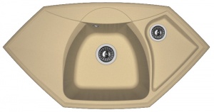 Мойка кухонная керамогранитная Florentina САРДИНИЯ 20.150.D0980.306 97,5*51 см. капучино