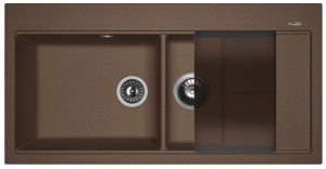 Мойка кухонная керамогранитная Florentina РОССАНА 20.335.E1000.303 100*51 см. мокко