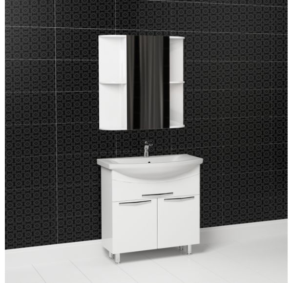 Тумба под раковину Mirsant ГЛЯССЕ  80 см. 