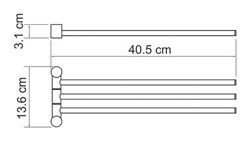 Полотенцедержатель WasserKRAFT  K-1933  