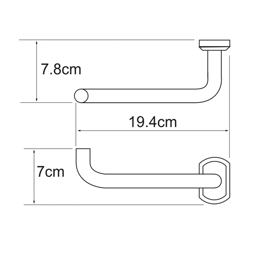 Держатель туалетной бумаги WasserKRAFT ODER K-3096  