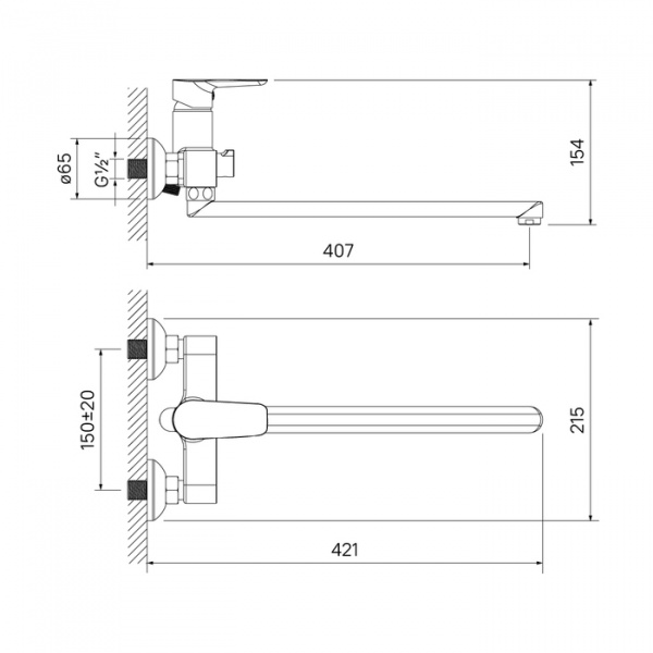 Смеситель IDDIS CLOUD CLOSBL2i10WA универсальный  Смеситель IDDIS CLOUD CLOSBL2i10WA универсальный