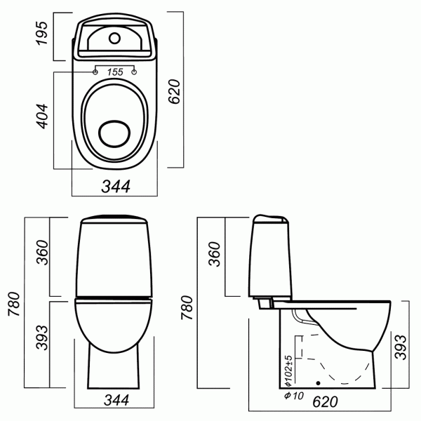 Унитаз-компакт Sanita luxe BEST BSTSLCC07110522  