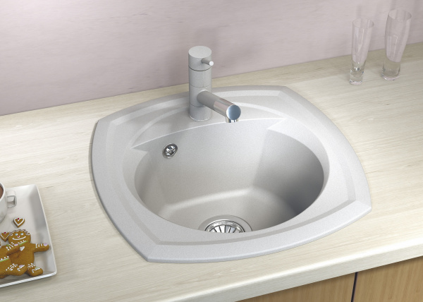 Мойка кухонная керамогранитная Florentina КОРСИКА 20.105.B0510.104 51*51 см. бежевый