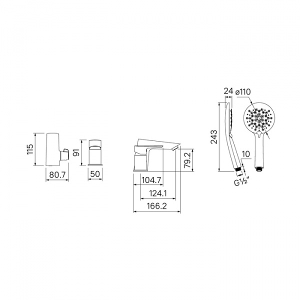 Смеситель IDDIS CLOUD CLOSB30i07 на борт ванны  Смеситель IDDIS CLOUD CLOSB30i07 на борт ванны