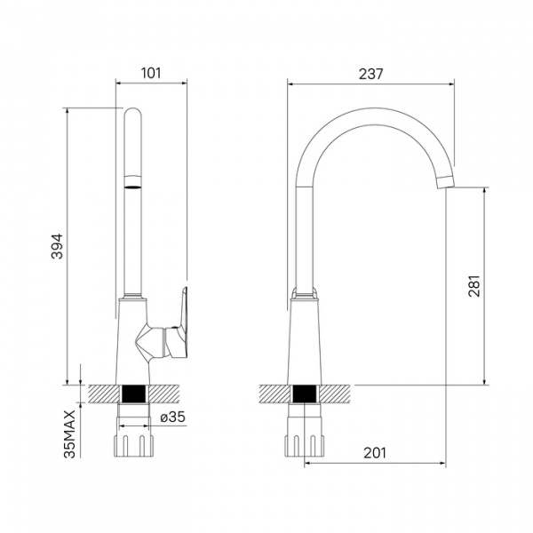 Смеситель IDDIS CLOUD CLOSB00i05 для кухонной мойки  Смеситель IDDIS CLOUD CLOSB00i05 для кухонной мойки