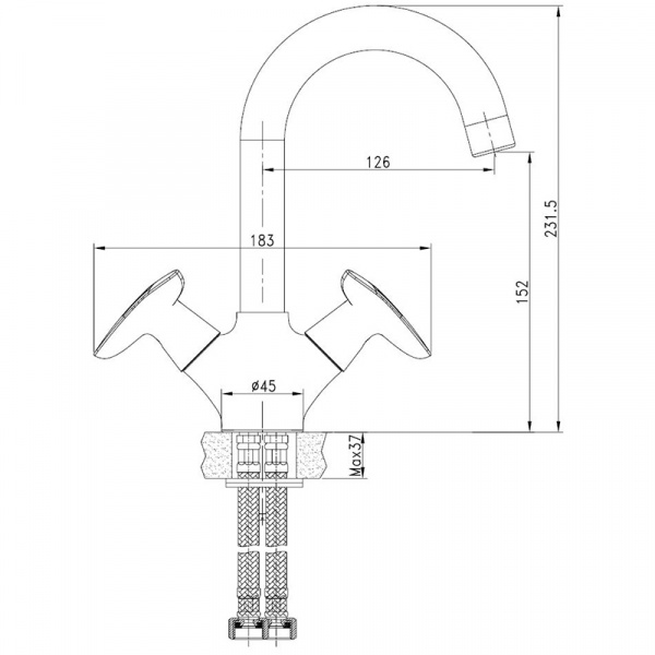 Смеситель IDDIS COPTER COPSB00i01 для раковины 
